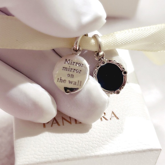 PANDORA Disney Snow White Magic Mirror Dangle Charm w/box - Picture 7 of 11